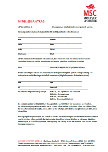 MSC-Mitgleidsantrag