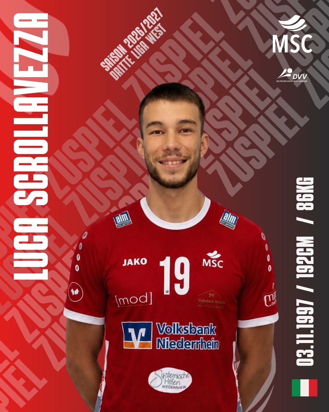 Moerser SC holt zweiten Zuspieler